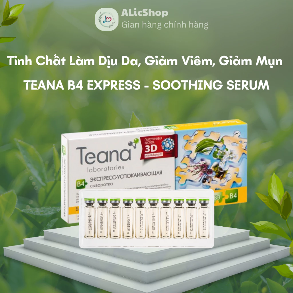 [Chính Hãng] Serum Teana B4 Express Soothing Giảm Sưng Viêm, Mụn, Phục Hồi Da