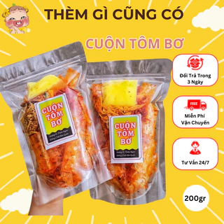 Bánh Tráng cuộn tôm bơ 200gr  túi zip cao cấp - Thèm Gì cũng có