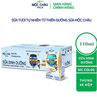 Thùng 48 hộp sữa dinh dưỡng bổ sung sữa non MC Colos Mộc Châu Milk (110mlx48)