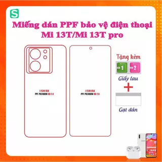 Miếng Dán Ppf Xiaomi 13T Xiaomi 13T Pro 11T 11T Pro 12T 12T Pro Redmi Note 13 5G Note 13 Pro Dàn màn hình và mặt lưng