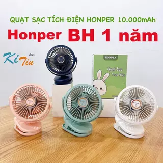 Quạt tích điện Tobe - Honper 10000 m-ah BH 12thang