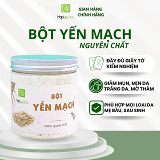 Bột Yến Mạch Nguyên Chất Hapuganic trắng da giảm mụn bột rửa mặt