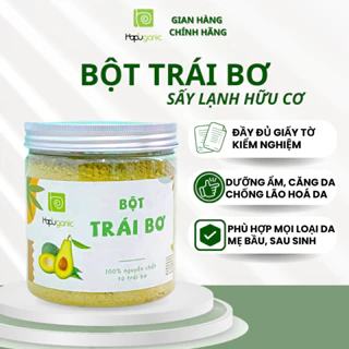 Bột Trái Bơ Sấy Lạnh Nguyên Chất Hapuganic Cấp Ẩm Và Dưỡng Trắng Da