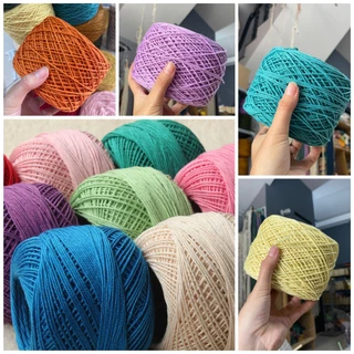 Cuộn dây cotton size 2mm thắt macrame, móc túi xách