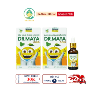 Combo 2 lọ dầu húng chanh minion Dr.Maya - Thể tích lọ 30ml