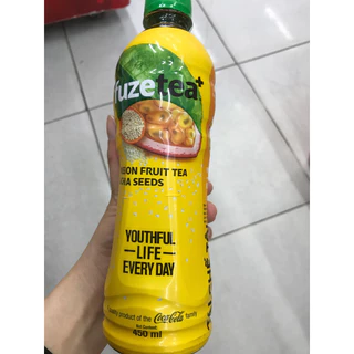 Trà Chanh Dây Và Hạt Chia Fuzetea+ Chai 450ml