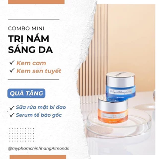 combo dưỡng  ngày đêm kem cam , sen tuyết