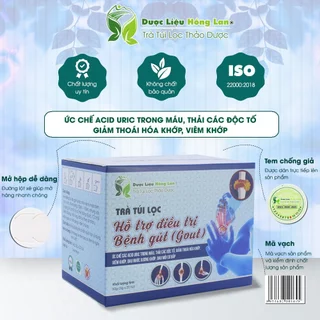 Trà túi lọc An Gout (Gút) hỗ trợ điề.u t.rị bện.h gút hộp 60g (20gói x3g) Công Ty Dược Liệu Hồng Lan