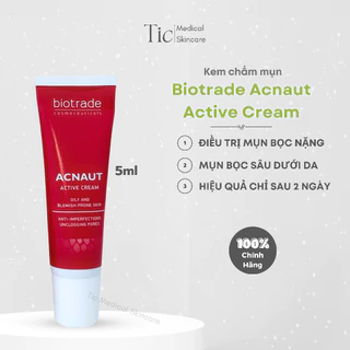 Kem chấm mụn Biotrade Acnaut Active Cream 15ml - Tic Medical Skincare