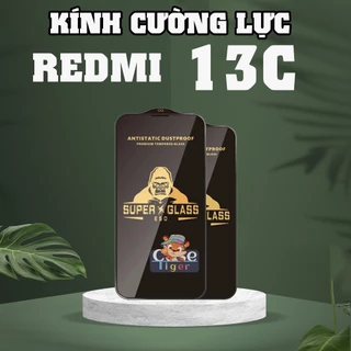 Kính cường lực KingKong Redmi 13C / Poco C65 full màn, Chống bám vân tay