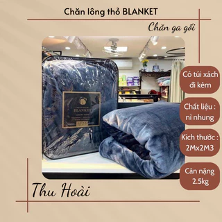 Chăn Lông Thỏ Blanket Hàng Chính Hãng Chất Lượng Cao nặng 2,5kg