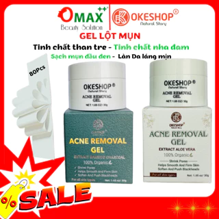 Gel Lột Mụn Nha Đam OKESHOP 30ml - Giải Pháp Loại Bỏ Mụn Đầu Đen - Mụn Cám - Bạ Nhờn - Sạch Sâu Và Thu Nhỏ Lỗ Chân Lông