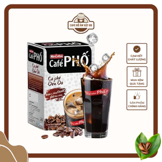 Cà phê Phố đen đá - Maccoffee (hộp 10 gói x 16g)