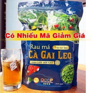 Trà túi lọc Cà Gai Leo Rau Má Giga - Hỗ trợ giải độc, mát gan, giúp hạ men gan, thanh nhiệt cơ thể.