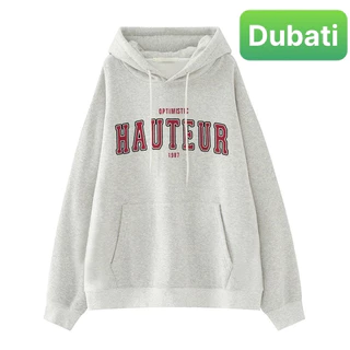 ÁO KHOÁC NAM NỮ UNISEX HOODIE XÁM TIÊU HAUT CHẤT NỈ CAO CẤP VẢI DÀY MÙA ĐÔNG - DUBATI FASHION