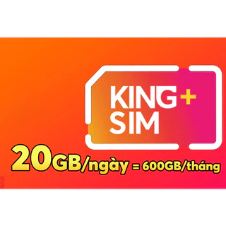 [ Miễn phí tháng đầu] Sim 4G Vietnamobile King Plus Miễn phí 600Gb/Tháng, Tặng sẵn 100.000Đ, Miễn phí gọi nội mạng
