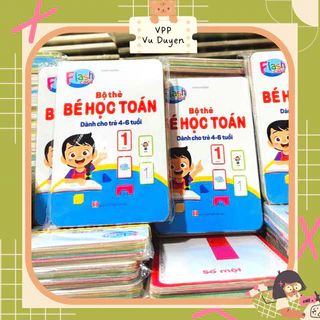 Bộ thẻ học toán, thẻ nhận biết các con số kích thước 10x15cm cho bé