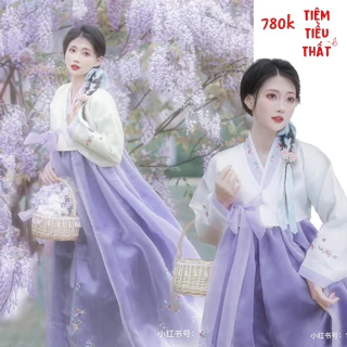 Hanbok hàn quốc màu tím ( sẵn )