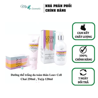 Kem dưỡng trắng da body Louv Cell Crystal Whitening Body Lotion 120ml