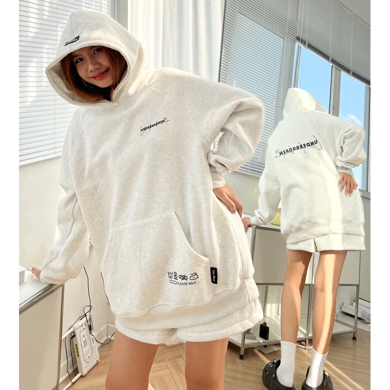 Áo Hoodie Nỉ Bông In Chữ BRO Form Rộng Nam Nữ Unisex , Áo Nỉ Hoodie Mũ Trùm 2 Lớp