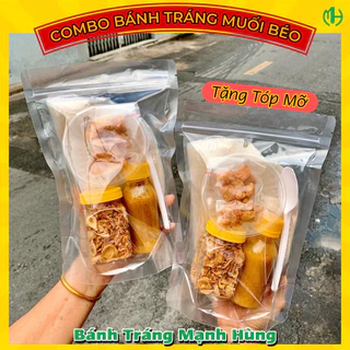 Bánh tráng phơi sương CHẤM SỐT MUỐI BÉO - Bánh tráng Mạnh Hùng