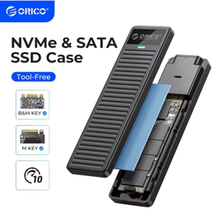 Box Orico PDDM2-C3 hỗ Hỗ Trợ M2 NVME + SATA USB Type C 3.2 10Gbps