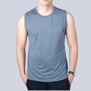 Áo thun ba lỗ nam Gấu 194 vải thun mè co dãn 4 chiều, áo thể thao - gym - bóng đá, from slim fit - MÈ NGANG BL