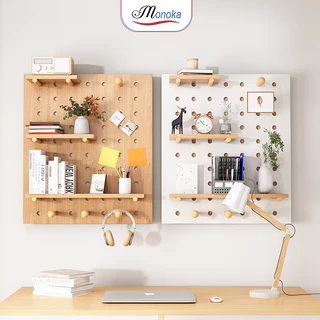 Bảng lỗ Pegboard để đồ thông mình đa năng trang trí phòng cực đẹp thương hiệu Monoka- GP295