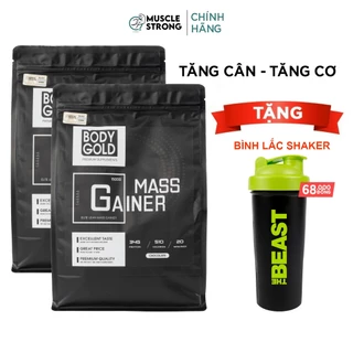 Combo 2 túi Sữa Tăng Cân Tăng Cơ - Body Gold - Super Mass Gainer - Tăng Cân Nạc-  túi 1.5kg + Quà tặng