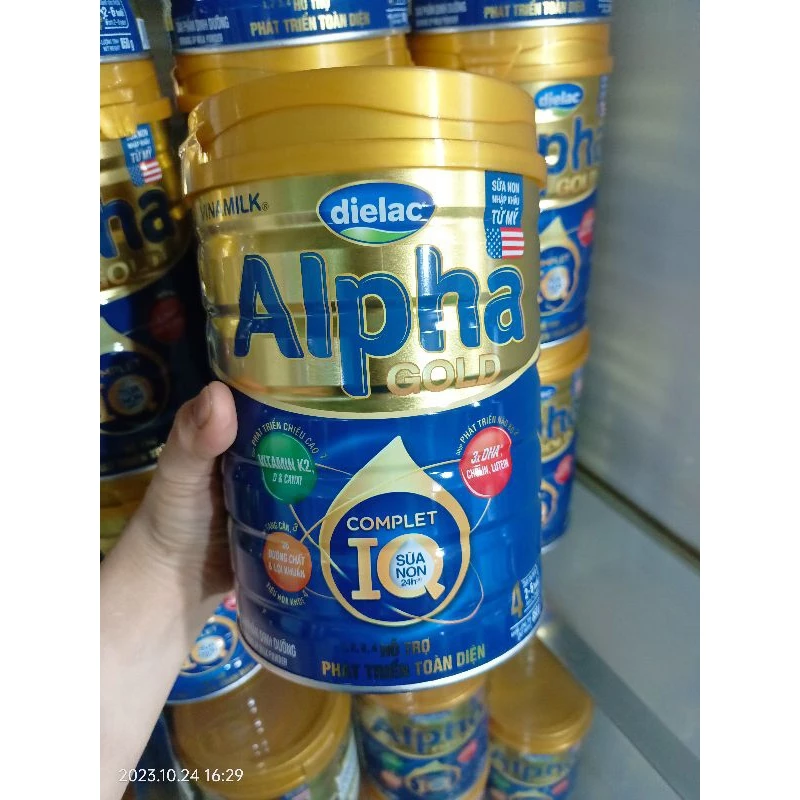 SỮA BỘT DIELAC ANPHA GOLD SỐ 4 LON 850gr ( date  8/2025)