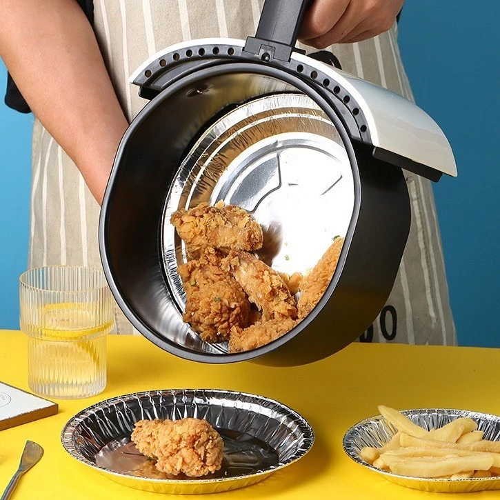 Sét 10 Bát Giấy Bạc Lót Nồi Chiên Không Dầu, Nướng Thực Phẩm Hàng Chuẩn