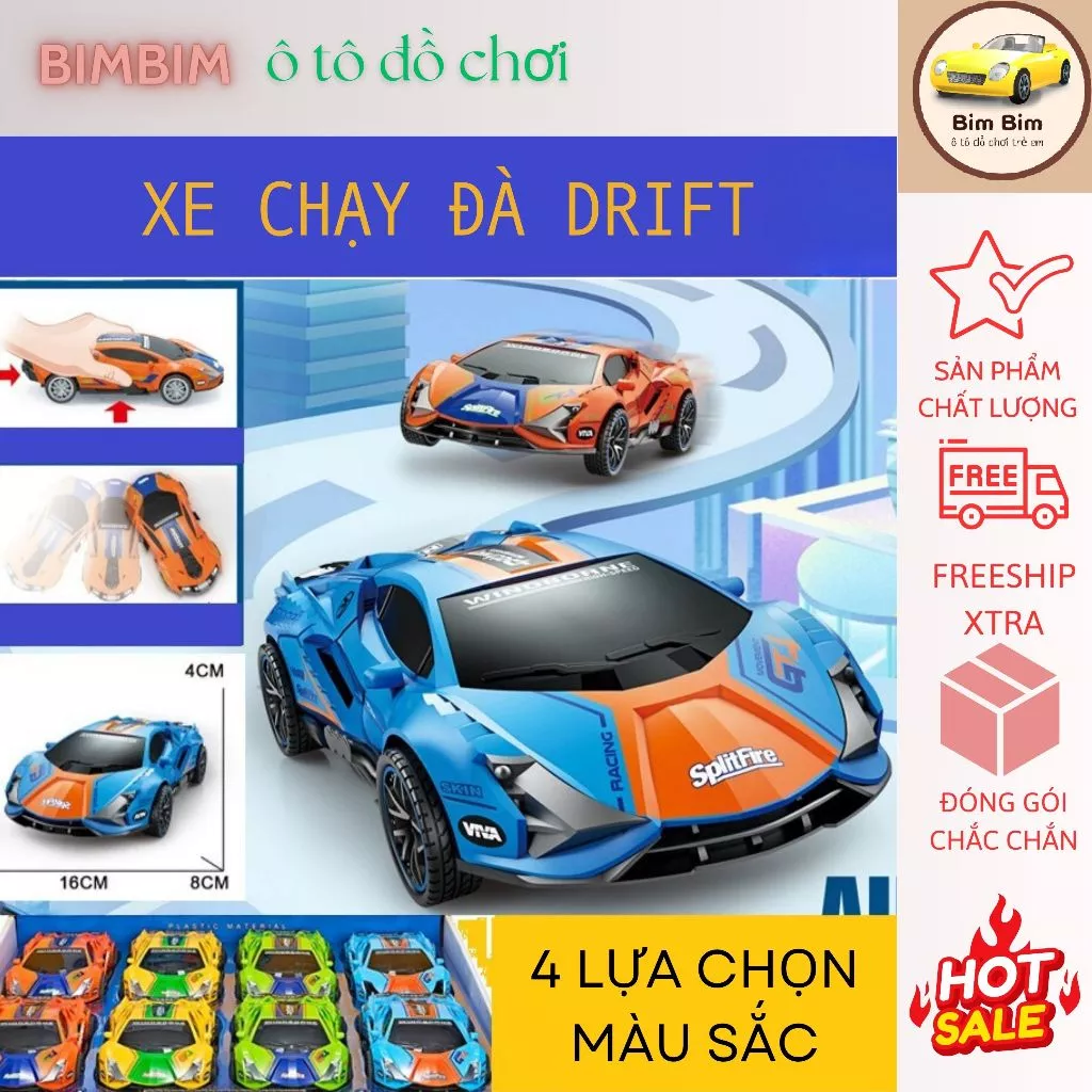 Xe ô tô đồ chơi siêu xe drift - Xe chạy đà cho bé siêu nhanh - Siêu mạnh - siêu bền cho bé yêu