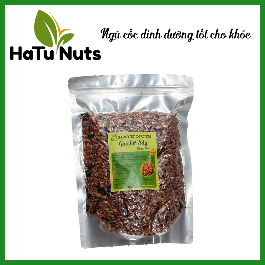 Gạo lứt sấy rong biển gói 500gr HATU NUTS