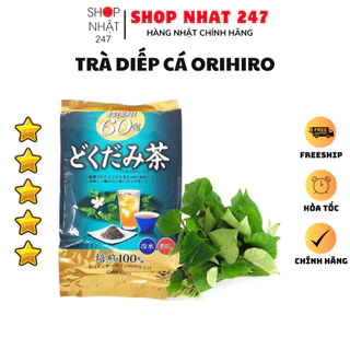 [Hỏa Tốc HN] Trà diếp cá Dokudami Orihiro thải độc thanh lọc cơ thể 60 túi lọc Nhật Bản