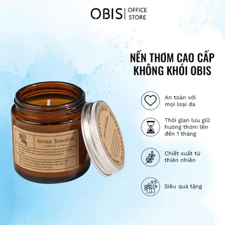 Nến Thơm Phòng OBIS Romantic Lãng Mạn Thanh Lịch Cao Cấp Nến Sáp Đẹp Decor Khử Mùi Không Khói Dễ Ngủ NT4