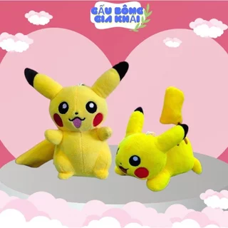 Gấu Bông Pikachu Nhí 20cm Vải Nhung Mền Mịn