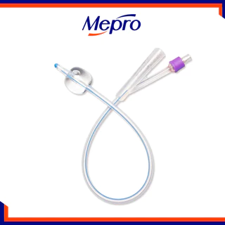 Thông Tiểu 2 Nhánh, Foley Silicon CATHETER Mepro sử dụng dài ngày số 16 18 20 (1 cái)