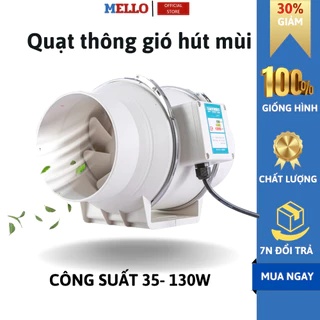 Quạt thông gió hút mùi đường ống đa năng hiệu suất cao chuyên dùng cho nhà bếp công sở nhà vệ sinh không ồn