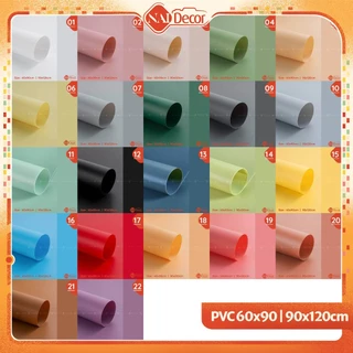 [𝐇𝐨𝐚̉ 𝐓𝐨̂́𝐜] Phông nền PVC Morandi trơn chống chóa, chống nước (60x90cm, 90x120cm) nhiều màu 𝐍𝐚𝐢 𝐃𝐞𝐜𝐨𝐫 dùng chụp ảnh