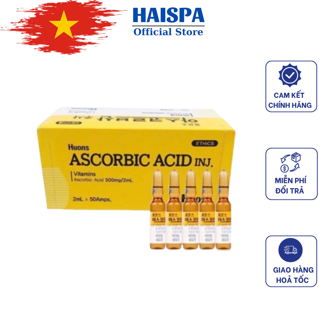 Vitamin C Hàn Quốc Vitamin C spa( Vỉ 10 ống) - Haispa