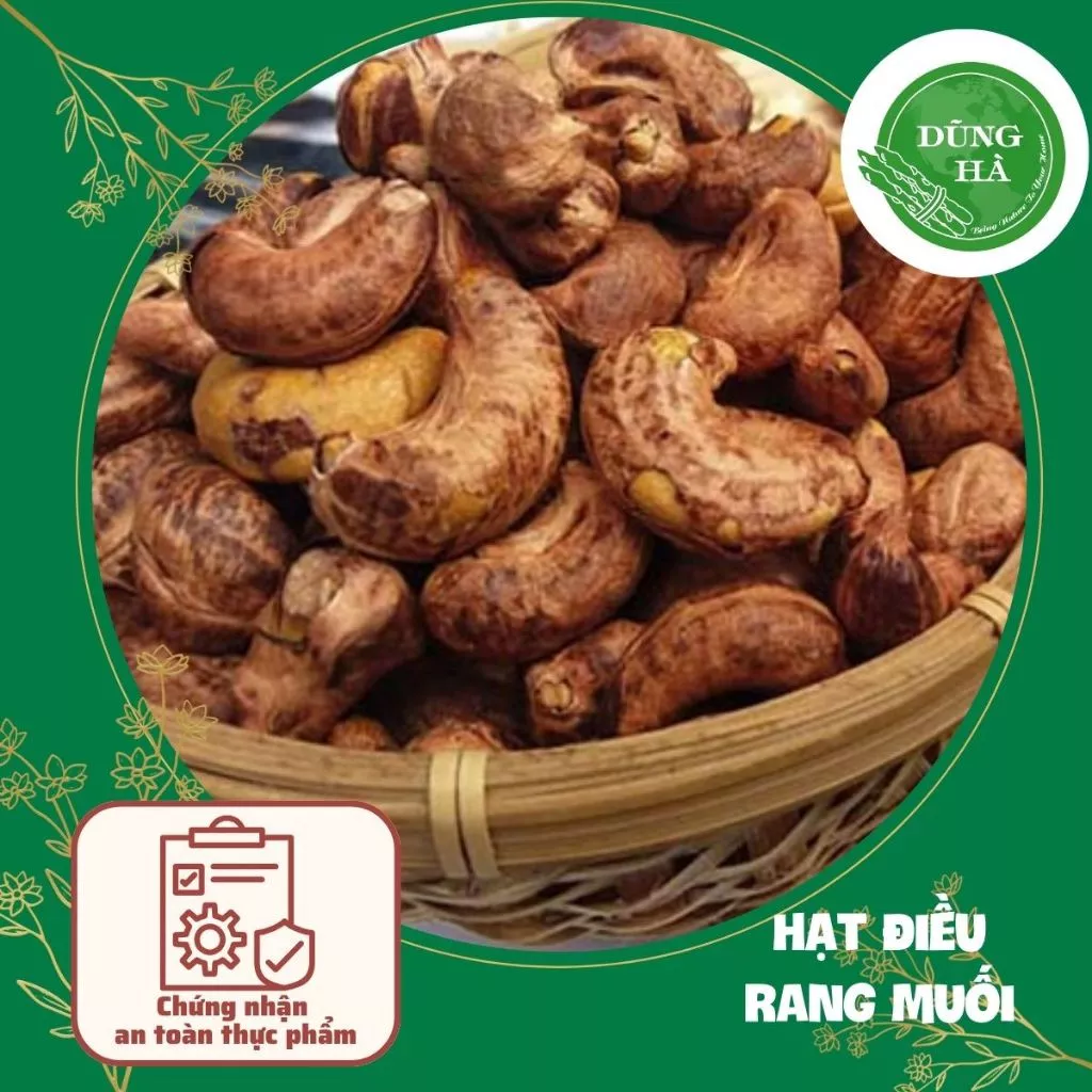 Hạt điều rang muối ( Gói/ Hộp 100g - 250g - 500g) - ảnh thật/ Hàng đã được tuyển chọn loại 1