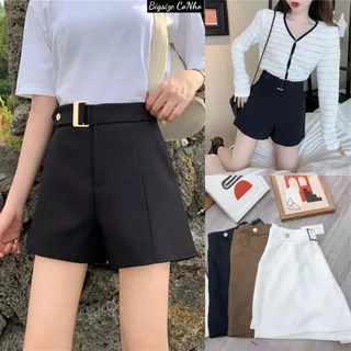 Quần short đùi bigsize nữ lưng thun ngoại cỡ ống rộng lưng cao chất cotton lạnh mặc mát hottrend sang chảnh Q23