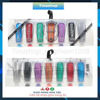 Kem đánh răng Marvis travel size mini 25ml set 7 tuyp