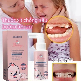 Xịt Miệng Cho Bé Cho Bé 1-12 Tuổi Kem đánh răng lợi khuẩn cho bé Chống Sâu Răng Loại bỏ hơi thở có mùi