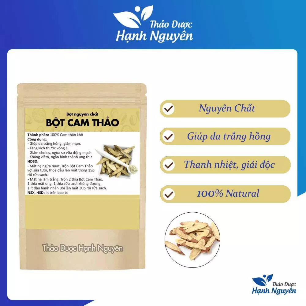 [Mã GROSALE2703 giảm 8% đơn 250K] Bột Cam Thảo 1kg (Có hút chân không) - Licorice Powder