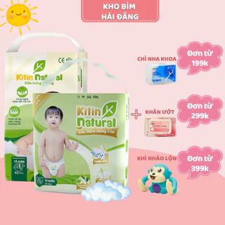 (Mã NSF02P130 giảm 30K) combom 3b tặng quàTã bỉm thương hiệu Việt Kitin Natural  dán quần S50/M44/L40/XL38/XXL36/XXXL34