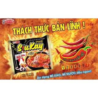 Combo 5 gói Mì Siukay Hương Vị Bò/Hải sản/Mix 2 vị Acecook