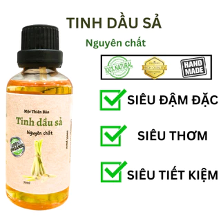 Tinh Dầu Sả/Xả Chanh Mộc Thiên Bảo Nguyên Chất 100% Xông Phòng Đuổi Muỗi Cho Bé( Loại Đặc Biệt)