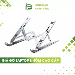 Giá đỡ laptop, macbook, ipad bằng NHÔM CAO CẤP - LOẠI 2 CHỐT, kệ đỡ máy tính tản nhiệt, gấp gọn, chịu lực siêu tốt