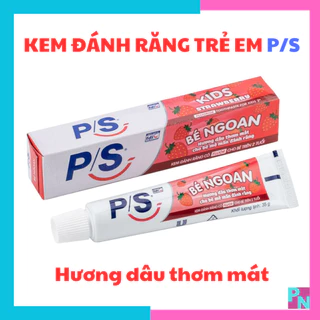 Kem đánh răng trẻ em PS kem đánh răng ngừa sâu răng hương dâu thơm mát 35g